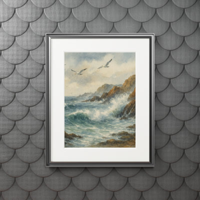 Clinger Single Picture Frame Print
