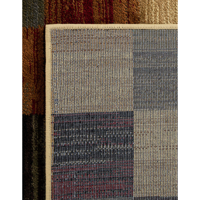 Tapis abstrait Adetomiwa, Rectangle 10 pi x 14 pi 1 po