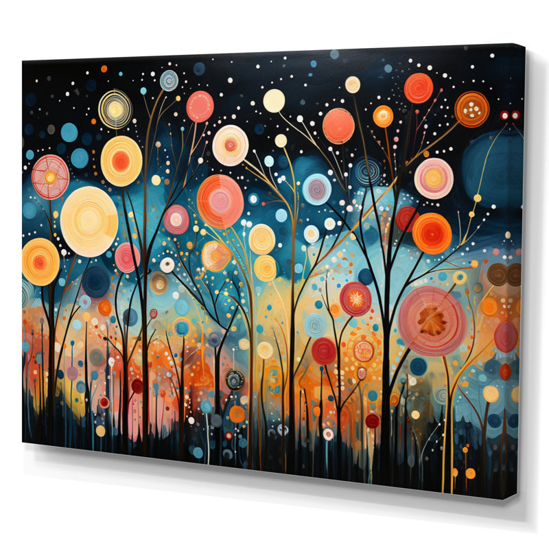 «Manjesh Colorful Whimsical Wanderlust I», reproduction sur toile, H 30 po x l 40 po x P 1,5 po, Toile tendue