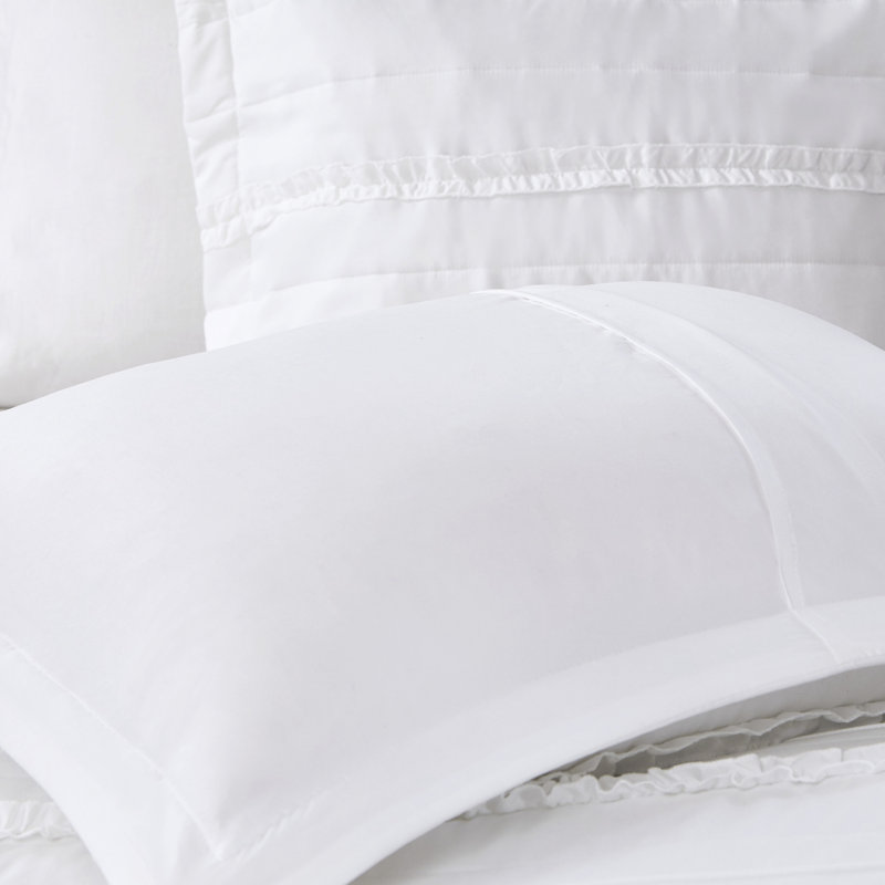 Housse de couette Shabby Chic King / King avec lavable à la machine et attaches de coin en microfibre