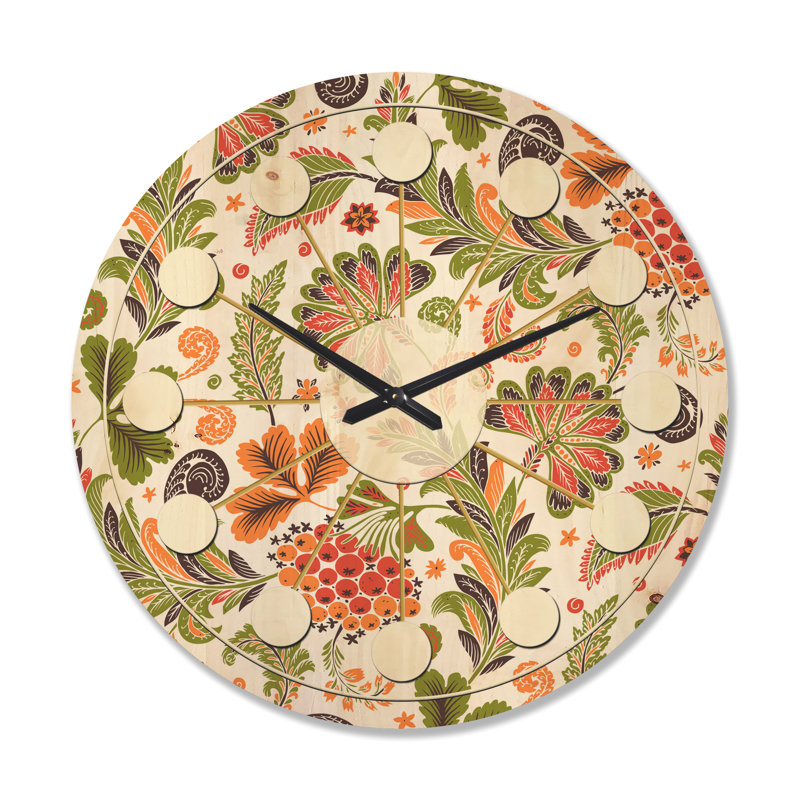 Horloge murale fantaisie en bois I, Grand