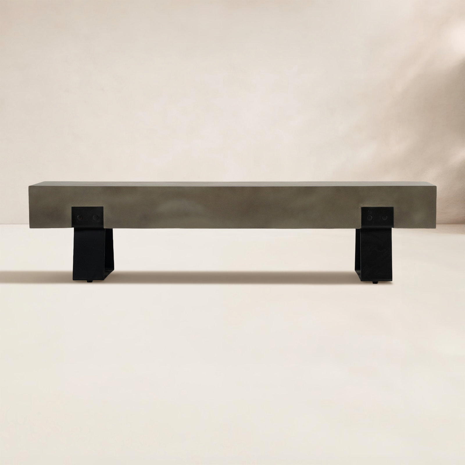 Hobbes 75'' Concrete Outdoor Bench
