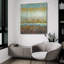  «Rains Over The Lake» par Danhui Nai, art mural en verre acrylique, 36 po x 36 po
