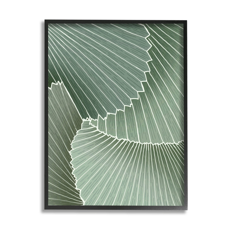 Art moderne de giclée à motif abstrait moderne par Ziwei Li, Giclée encadrée noir minuit, H 14 po x l 11 po x P 1,5 po
