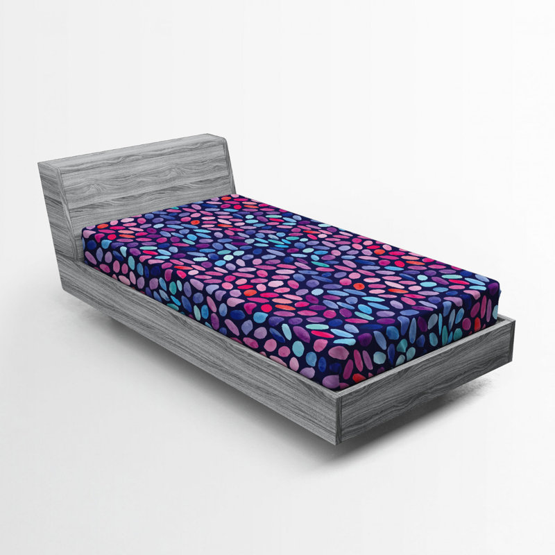 Drap-housse d'inspiration mosaïque, Drap-housse de taille simple