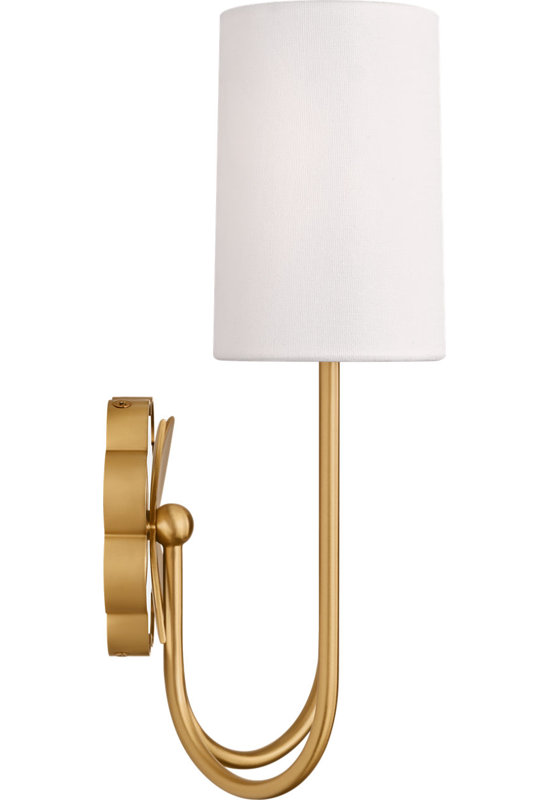 Spencer 14 Double Sconce, Burnished Brass