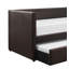Lit de jour contemporain recouvert de similicuir avec lit gigogne en bois 1pc-1871160219