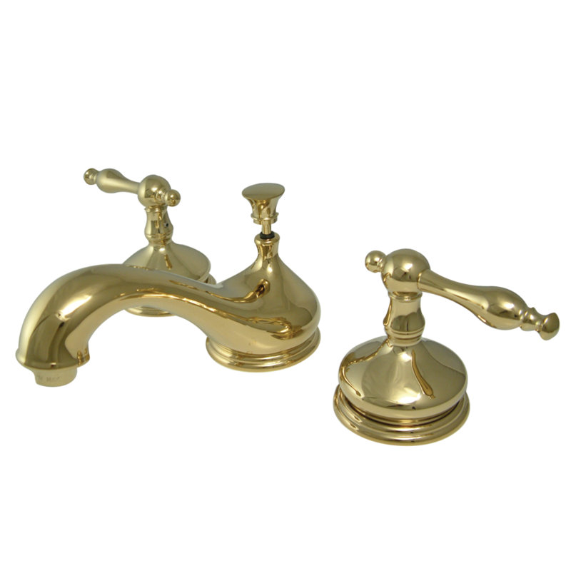 Robinet de salle de bain espacé Kingston, Laiton poli