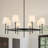 8-light Dimmable White Classic / Traditional Chandelier Dining Light Fixture Dining Chandelier For Living Room