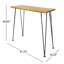 Table de bar en bois avec finition - structure en fer pour créer un espace extérieur invitant