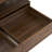 Modern Walnut Rectangular LED Lights Coffee Table With 2 Drawers In 47.2"-1286028128