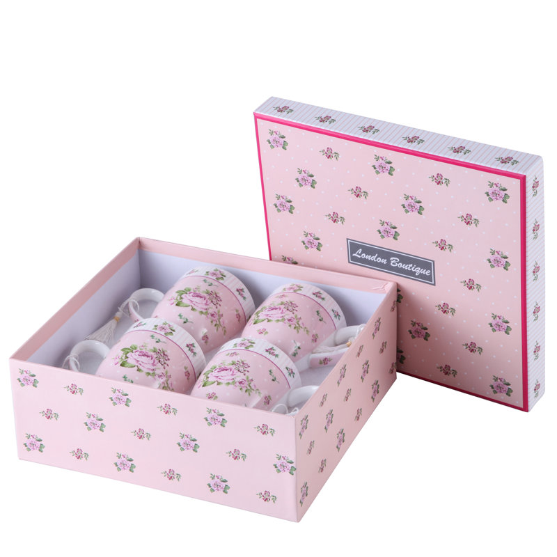 Aleena Bone China Coffee Cup, Pink