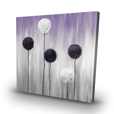 allium flowers - 32"x32" art on canvas