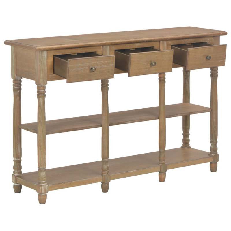 Khoury Console Table, Dark Brown, Dark Brown, 76cm H x 120cm W x 30cm D