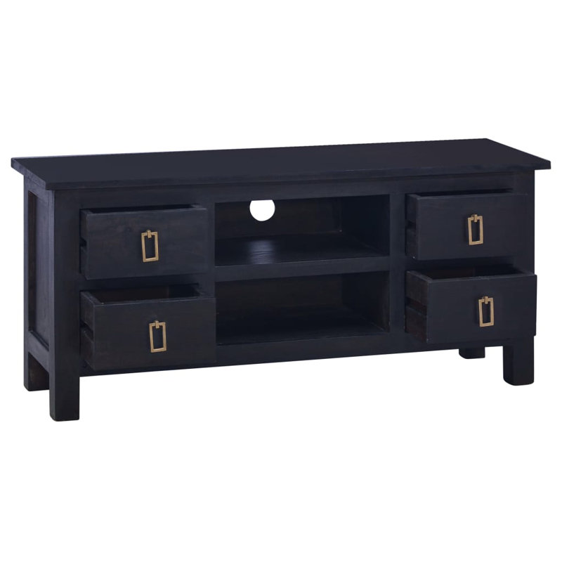 Delvon Solid Wood TV Stand, Coffee