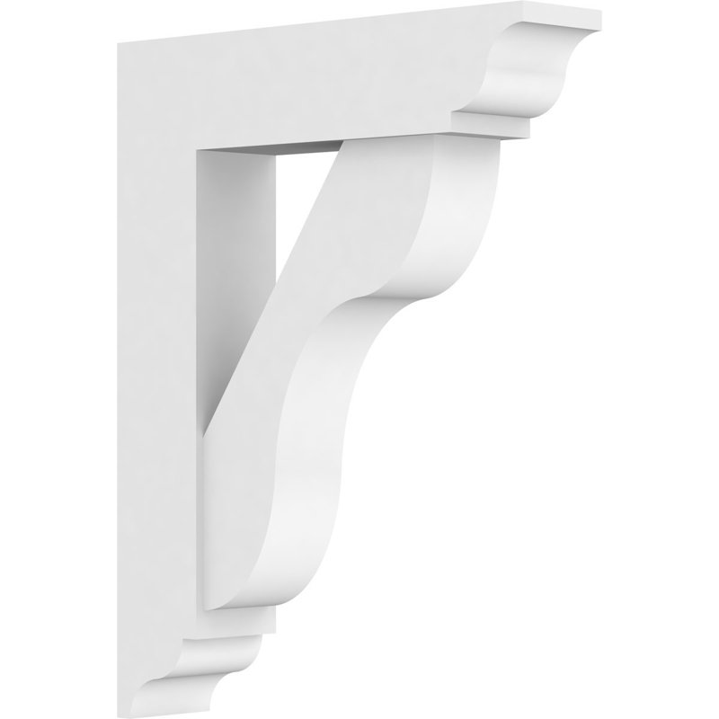 Support en uréthane standard avec extrémités traditionnelles brun clair l 3 po x P 14 po x H 18 po