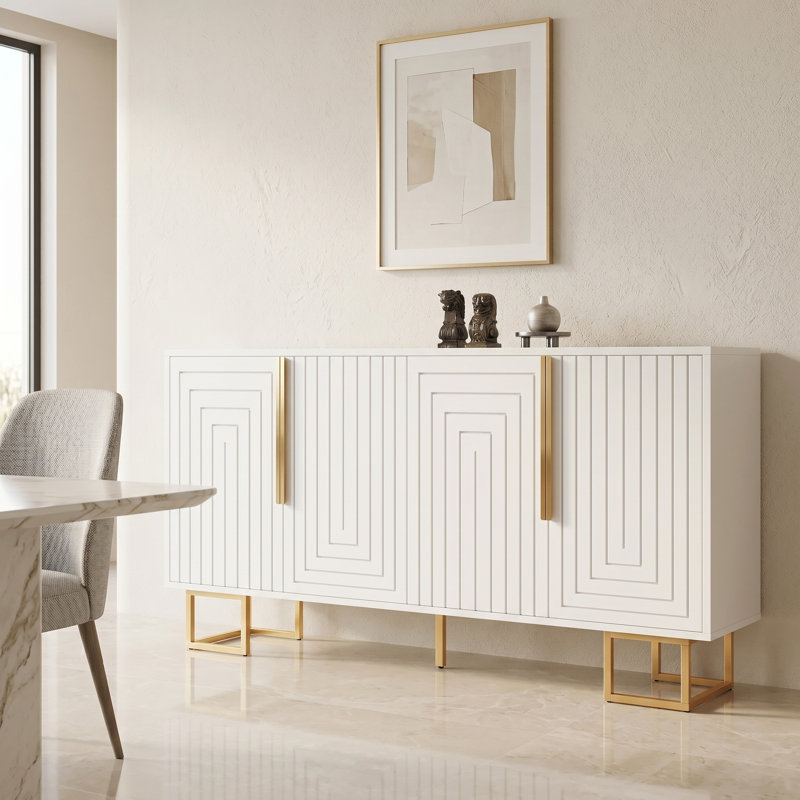 152cm Sideboard, White