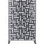 Écran d'intimité H 76 po l 76 po - métal, pour terrasse de jardin extérieure, noir, facile d'entretien-121639858