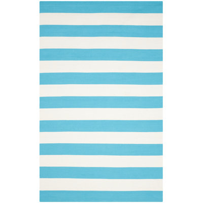 Morabito Hand Woven Cotton Striped Rug