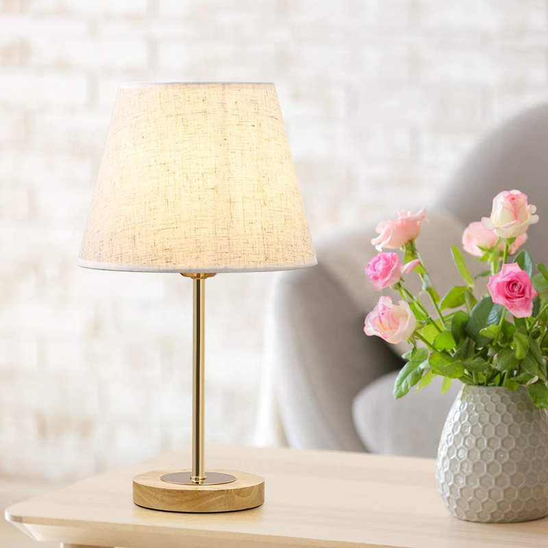 Milbrandt Wood Table Lamp, Gray