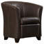 Fauteuil demi-tonneau en cuir Apollo-16216174