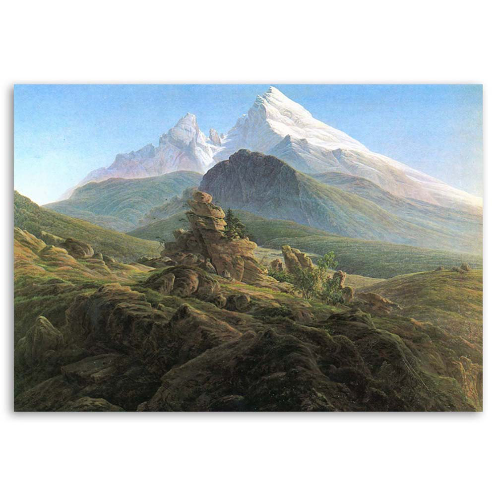 Leinwandbild Der Watzmann - C. D. Friedrich, Reproduction 51120