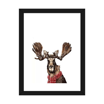 «Christmas Moose» par Big Nose Work - impression d'art graphique