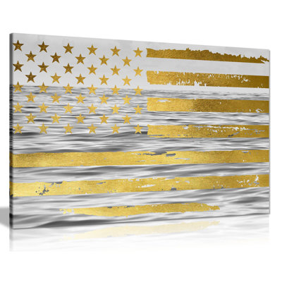 American Flag - Wrapped Canvas Print