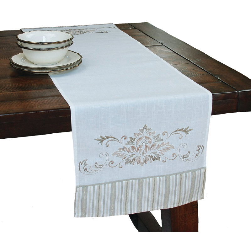 Chemin de table Fleur, L 72 po x l 15 po