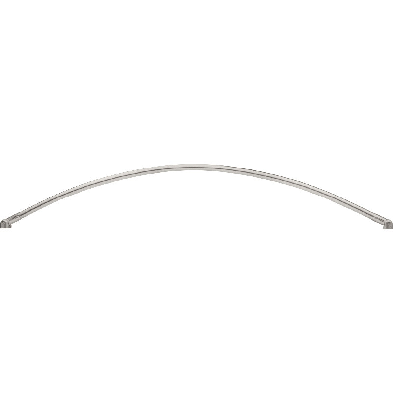60 in. Curved Fixed Shower Curtain Pole, Brushed Nickel