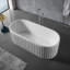 Baignoire de trempage autoportante à surface solide 67 po. X 30 po.