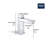 Eurocube® Single Hole Bathroom Sink Faucet