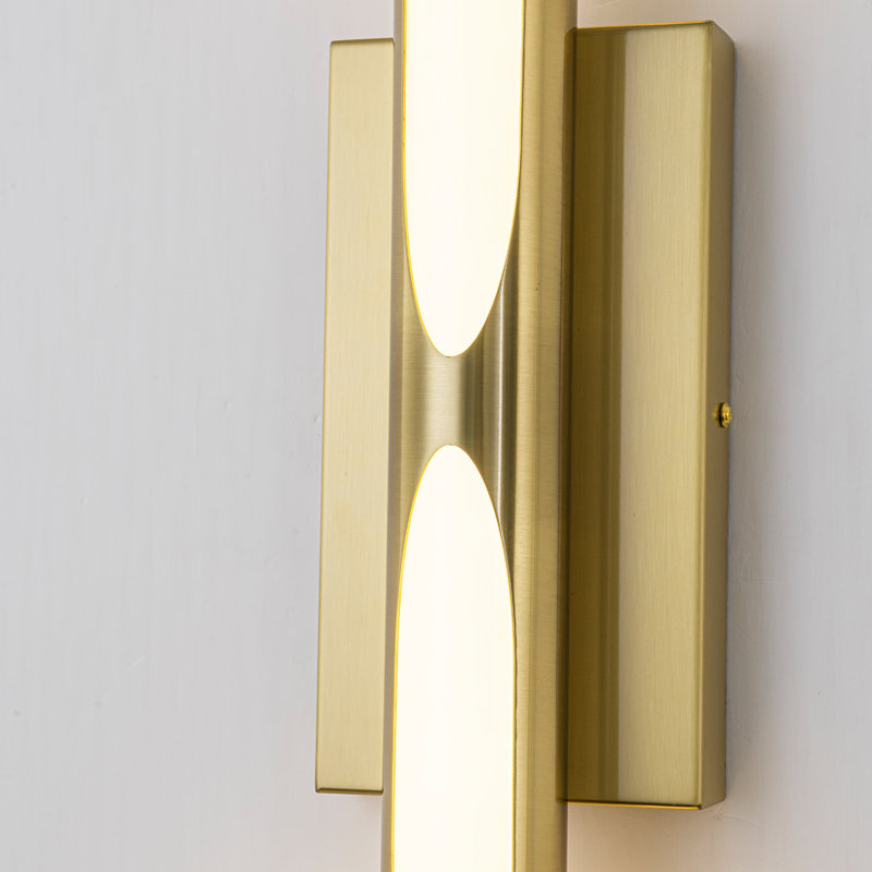 25" Dimmable LED Wall Sconce, Brushed Gold