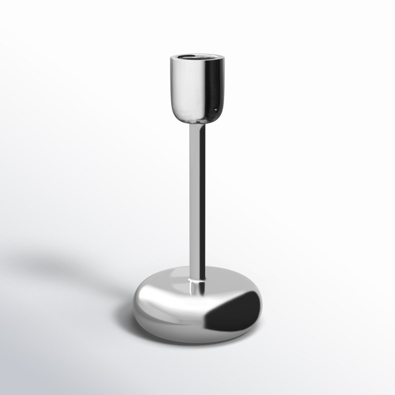 Nappula Metal Tabletop Candlestick, 7.2" H x 3.5" W x 3.5" D