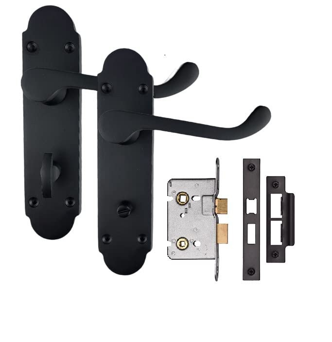 Scroll Style Bathroom Door Handles