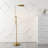 Nandni 63'' Brass Gold Task Floor Lamp