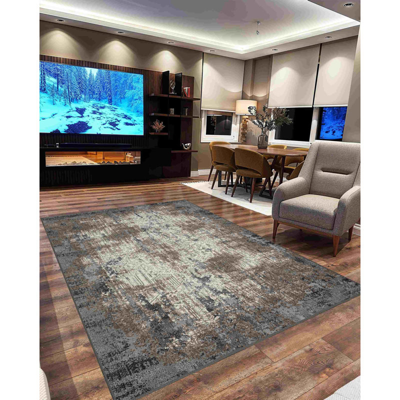 Goudy RUG DESIGN 9905 - Grey, Runner 2'8" x 11'10"