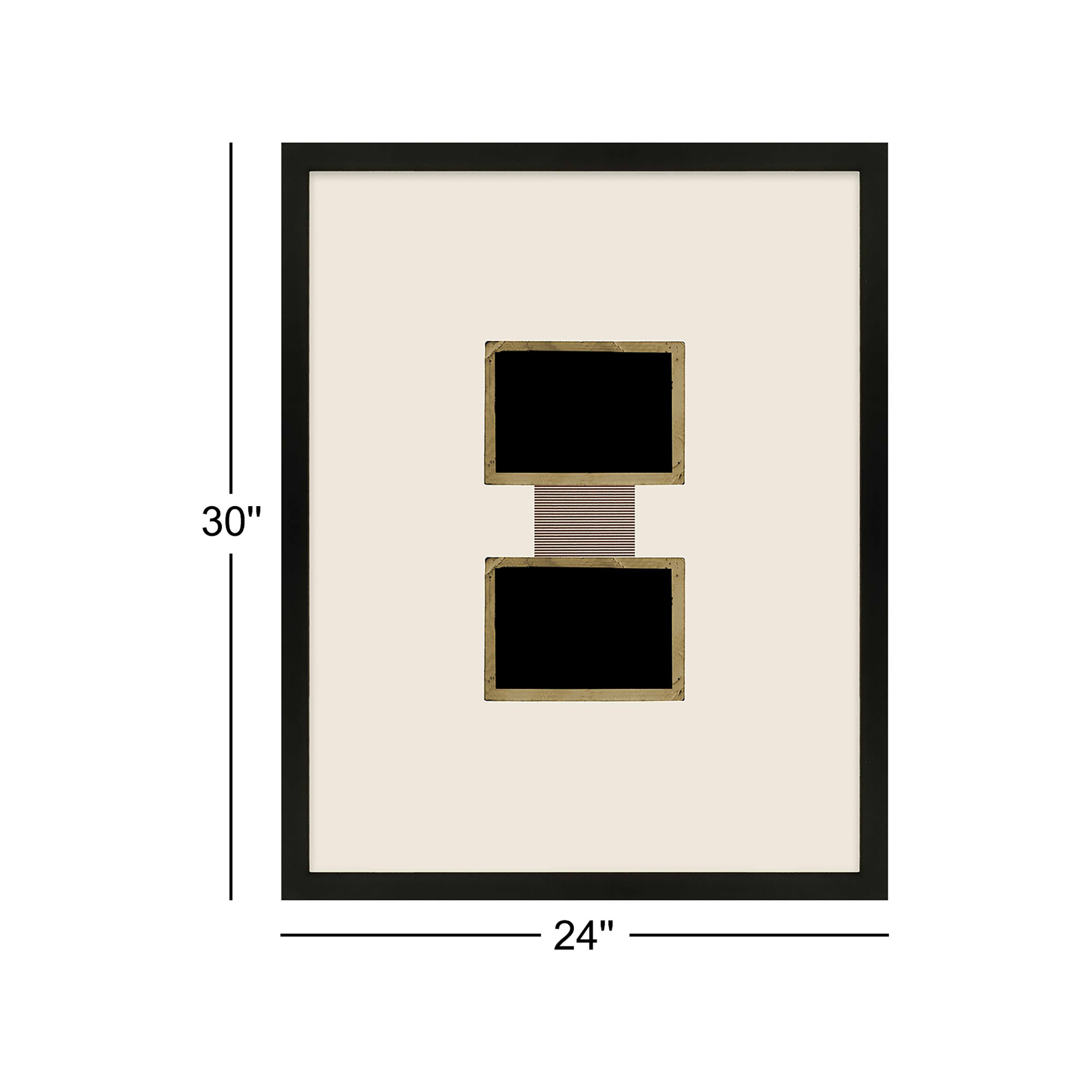 Column by Eleni Psyllaki For Paradissi Digital Art, 30" H x 24" W  x 1.25" D, Black Framed