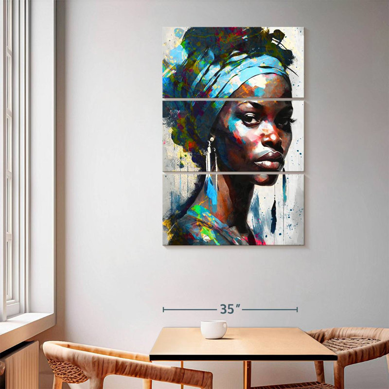 Leisha Alluring African, 65" H x 42" W