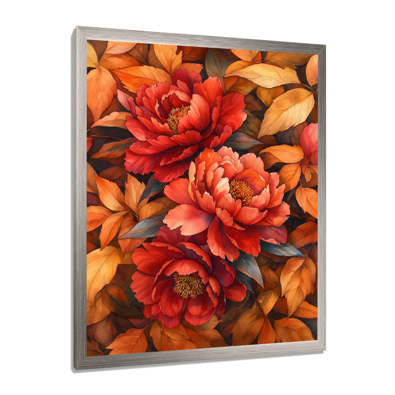 Blakeslee - impressions murales florales, Reproduction encadrée d'une seule photo, Argent argent, H 20 po x l 12 po