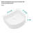15.7"x13.7" Bathroom Ceramic Vanity Sink