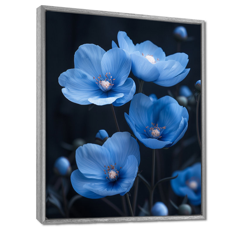 Roybal - Peonies Wall Art, 12" H x 20" W, Silver Framed
