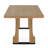 Solid Wood Rectangular Dining Table Light Ash 29.5"H x 35.5"D x 63"W