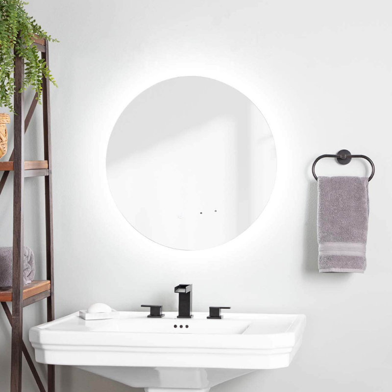 Miroir de salle de bain Luara, 20 po x 20 po