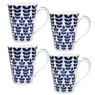 Noritake Sandefjord Mugs, 12 Oz.