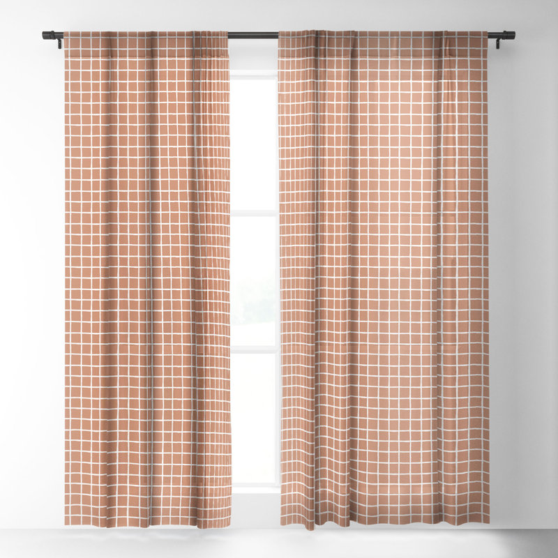 Brylen Sheer Curtain Pair, 50" W x 120" L, Desert