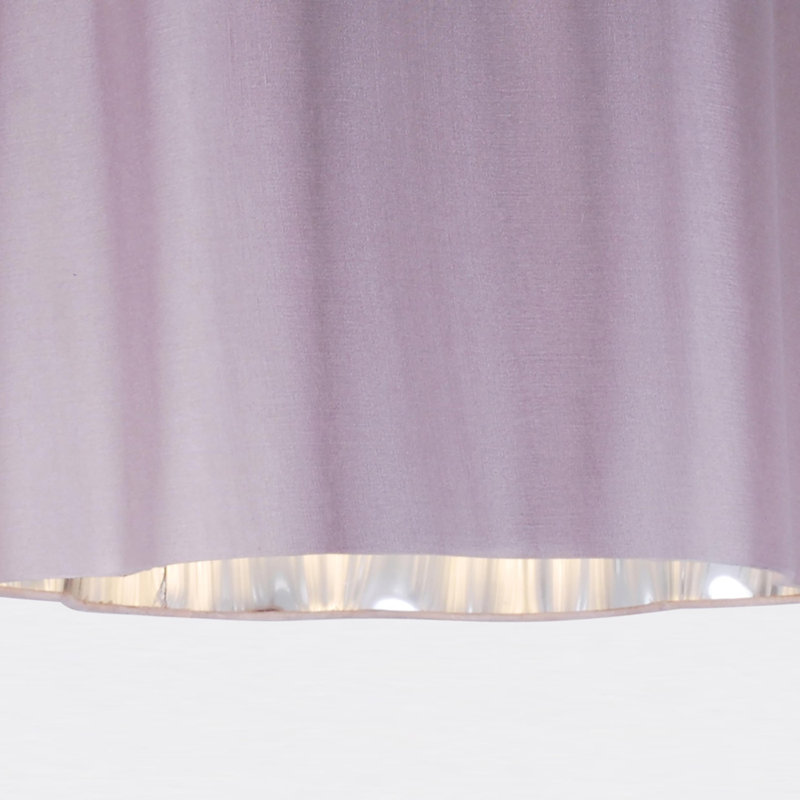 20cm H Cotton Drum Pendant Shade ( Uno ), Blush Pink