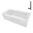 Streamline 66 in. x 32 in. Acrylic Right-Hand Drain Alcove Bathtub in Glossy White With External Drain-101700446