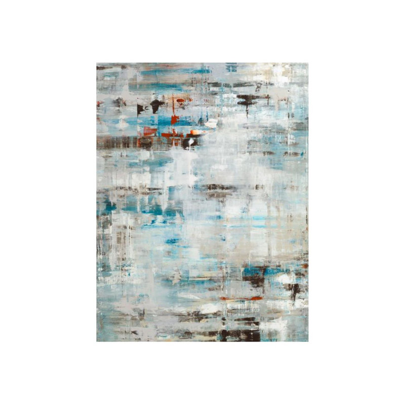 Cold Rain Painting by Samuel Kane, Knife Gel, 71" H x 54" W