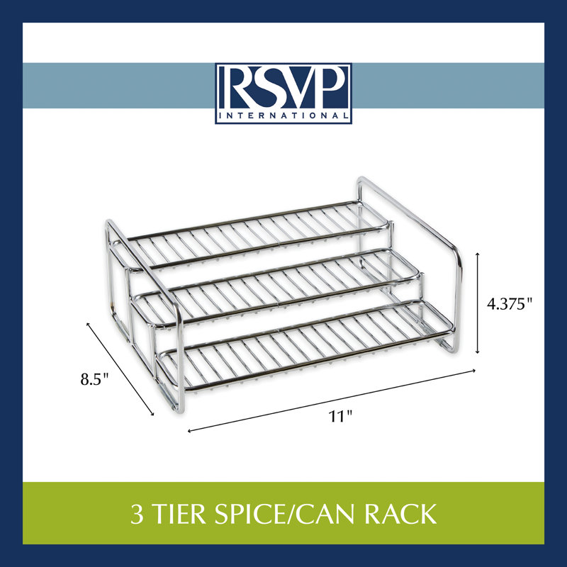 Freestanding Stainless Steel Spice Rack